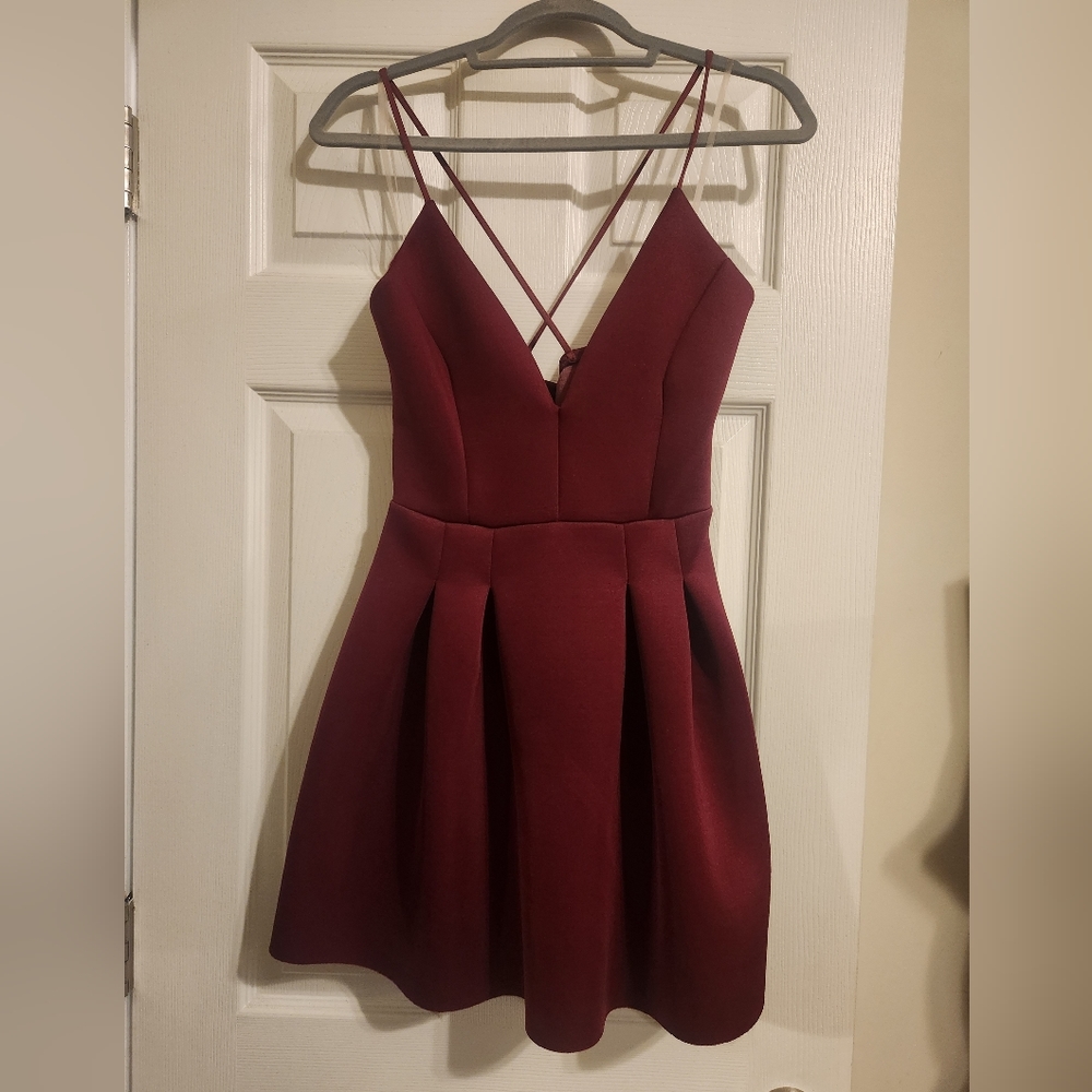Burgundy Dress